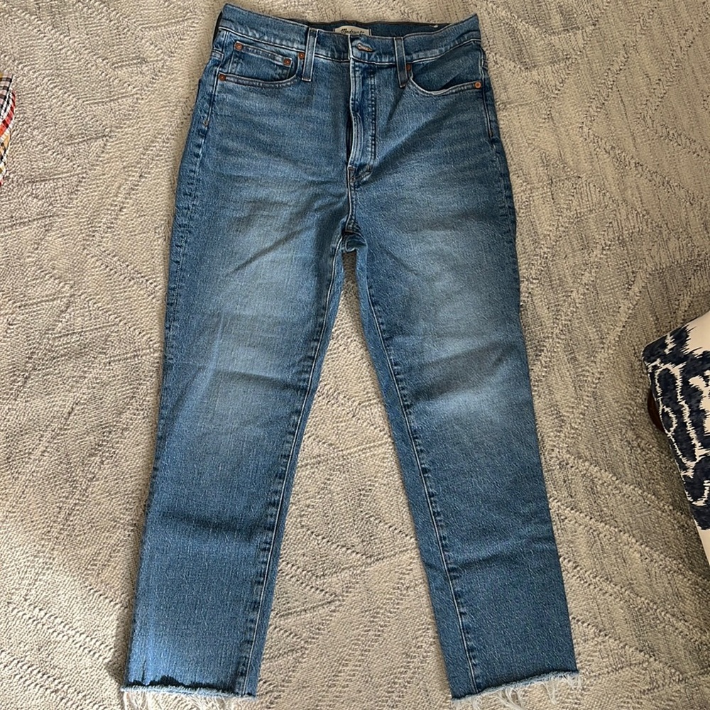 Madewell perfect vintage Jean raw hem